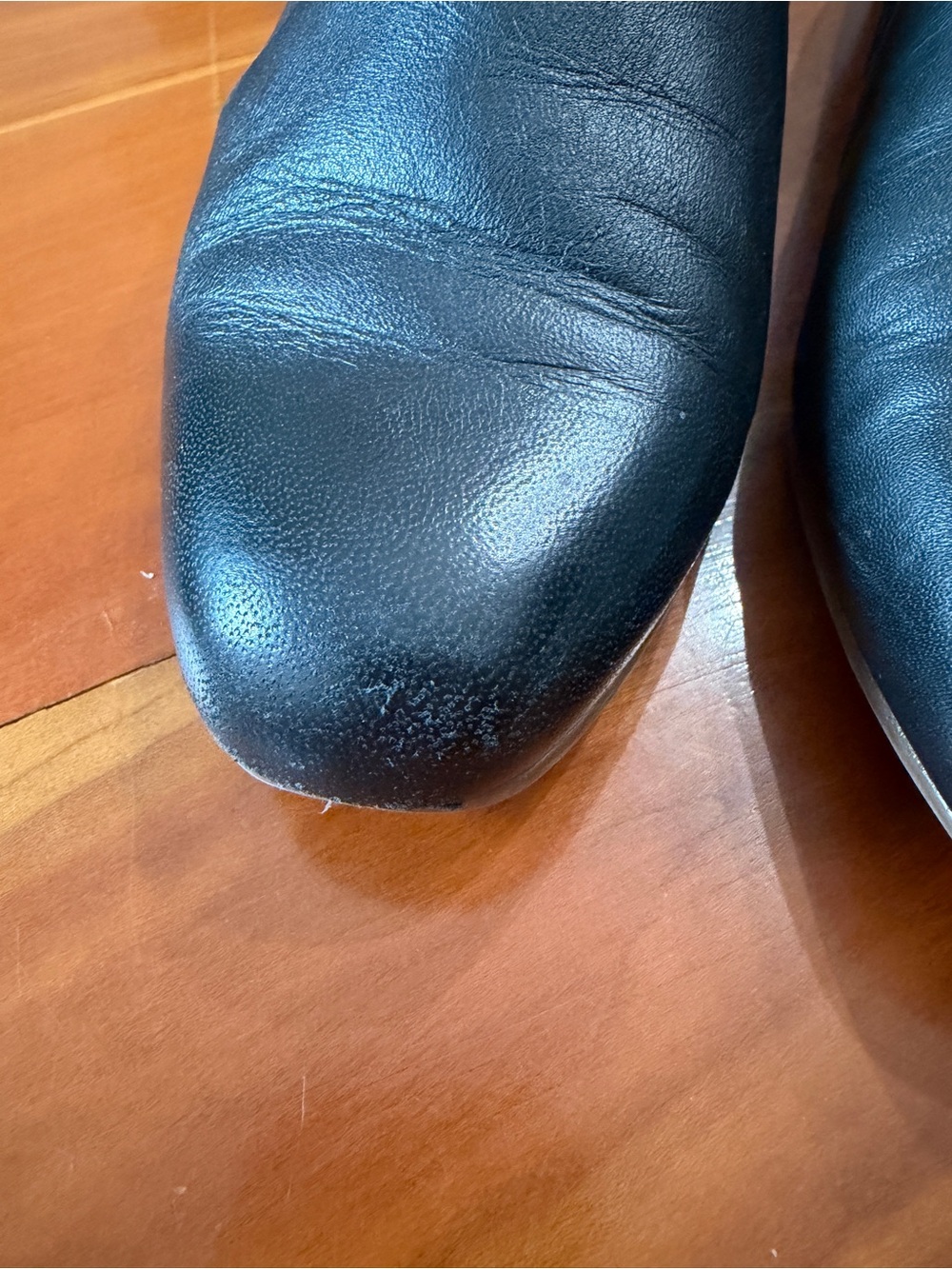 Clarks Black Leather Slip-On Loafers - Picture 3 of 6